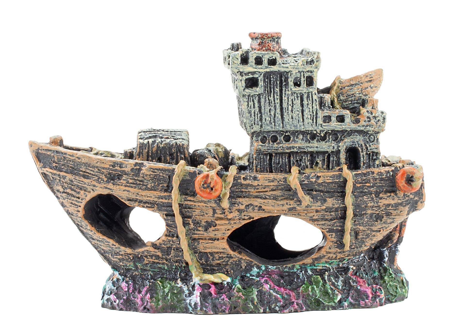 Resin ornament - Happet R101 shipwreck 8,5 cm