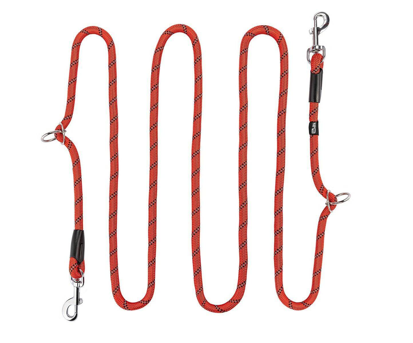 Adjustable Rope Leash L Red