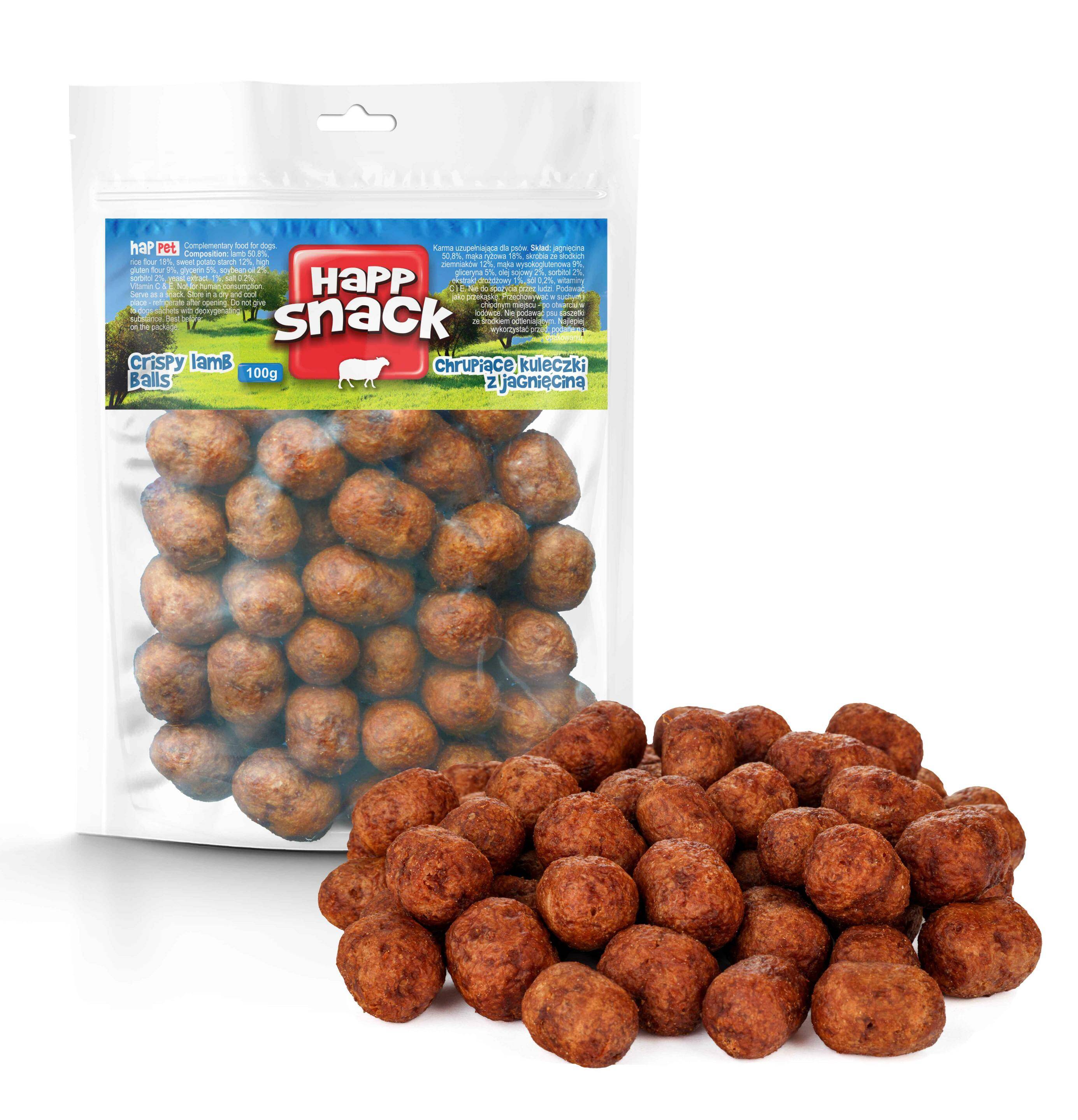 Chrupiące kuleczki z jagnięciną 100g