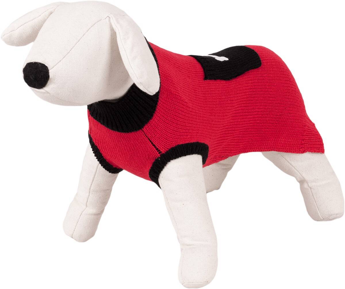 Roter Pullover mit Tasche für einen Hund der Größe M  psa Happet 410M rot M-30cm (Z-410MRH)