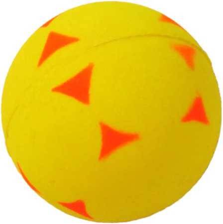 Zabawka piłka trójkąty Happet 57mm żółta