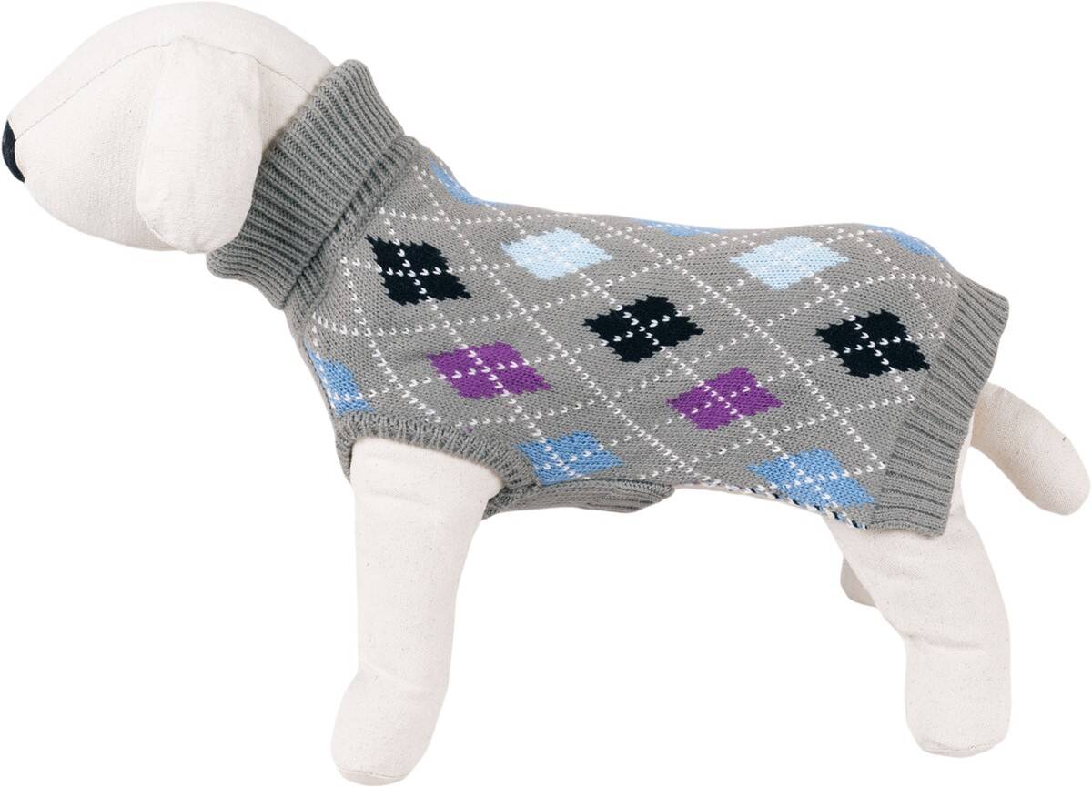 Sweterek dla psa Happet 400L szary golf L-35cm (Zdjęcie 2)