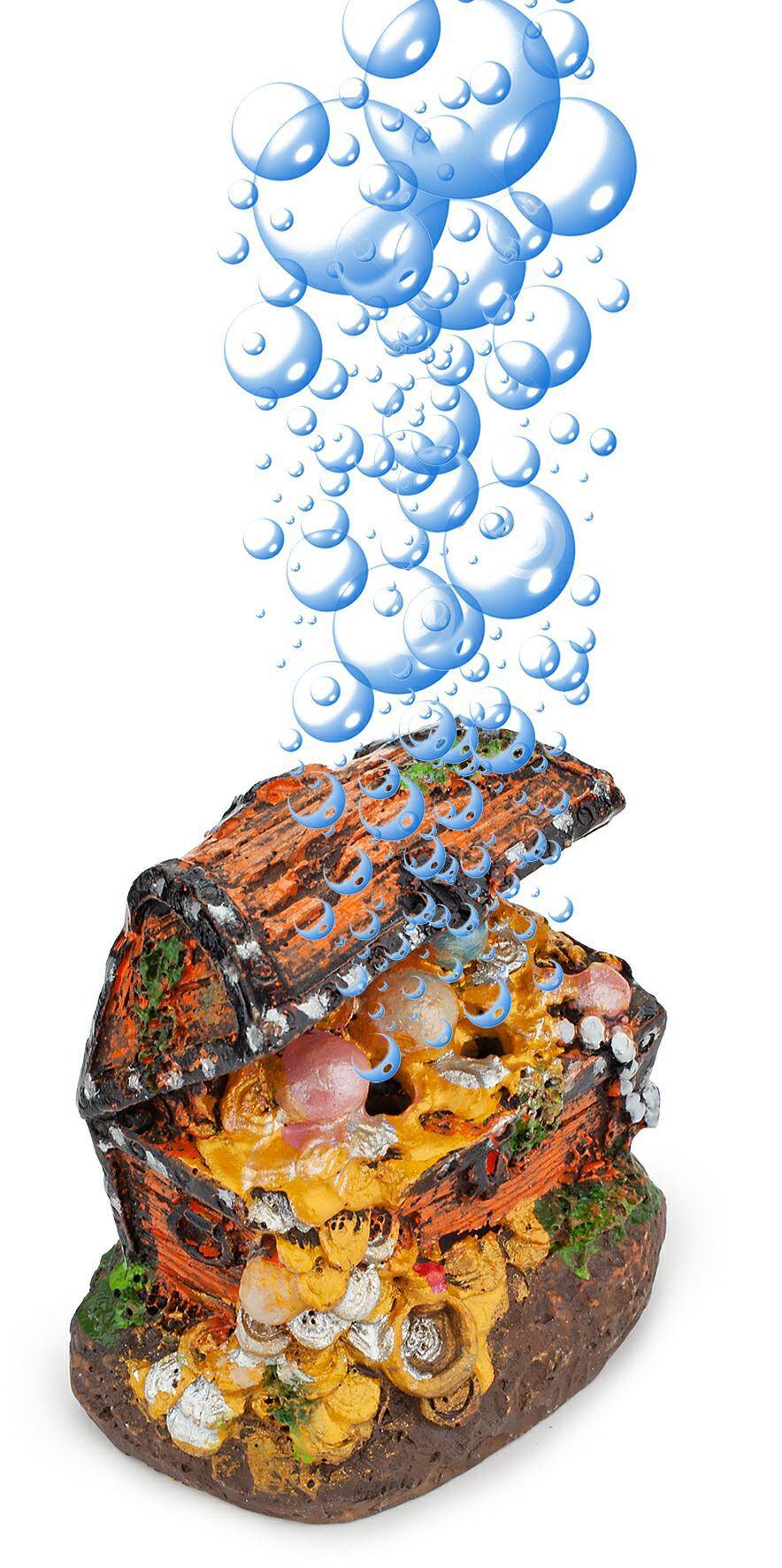 Aquariendekoration Bubble Deco - Schätze Happet U736 5,5 cm (S-U736KW)