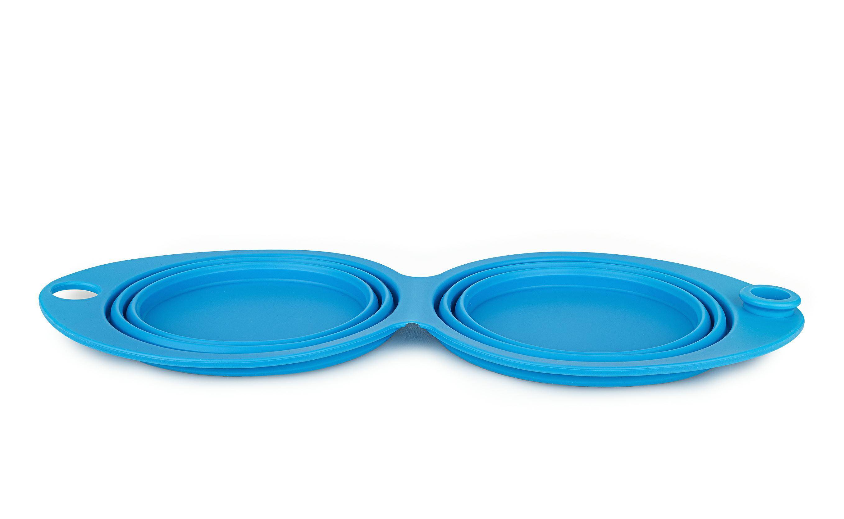 Double collapsable bowl 2x0,35l blue (Photo 2)