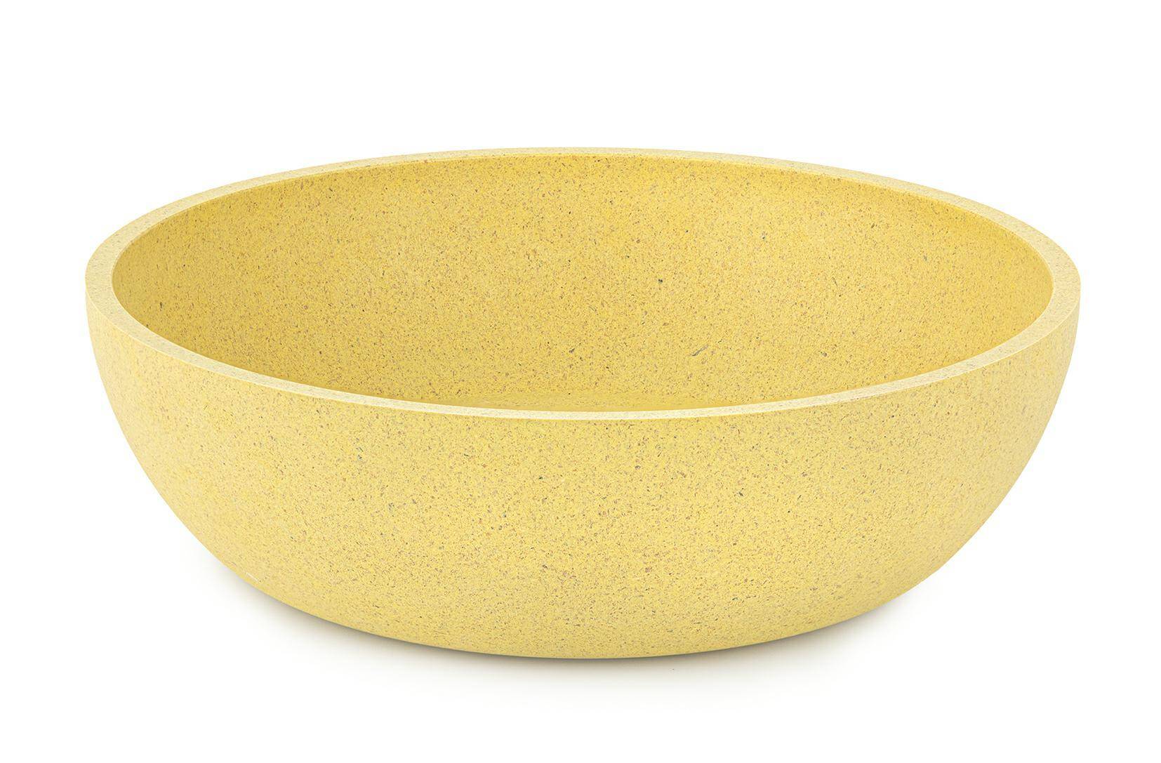 Bamboo bowl yellow 21cm