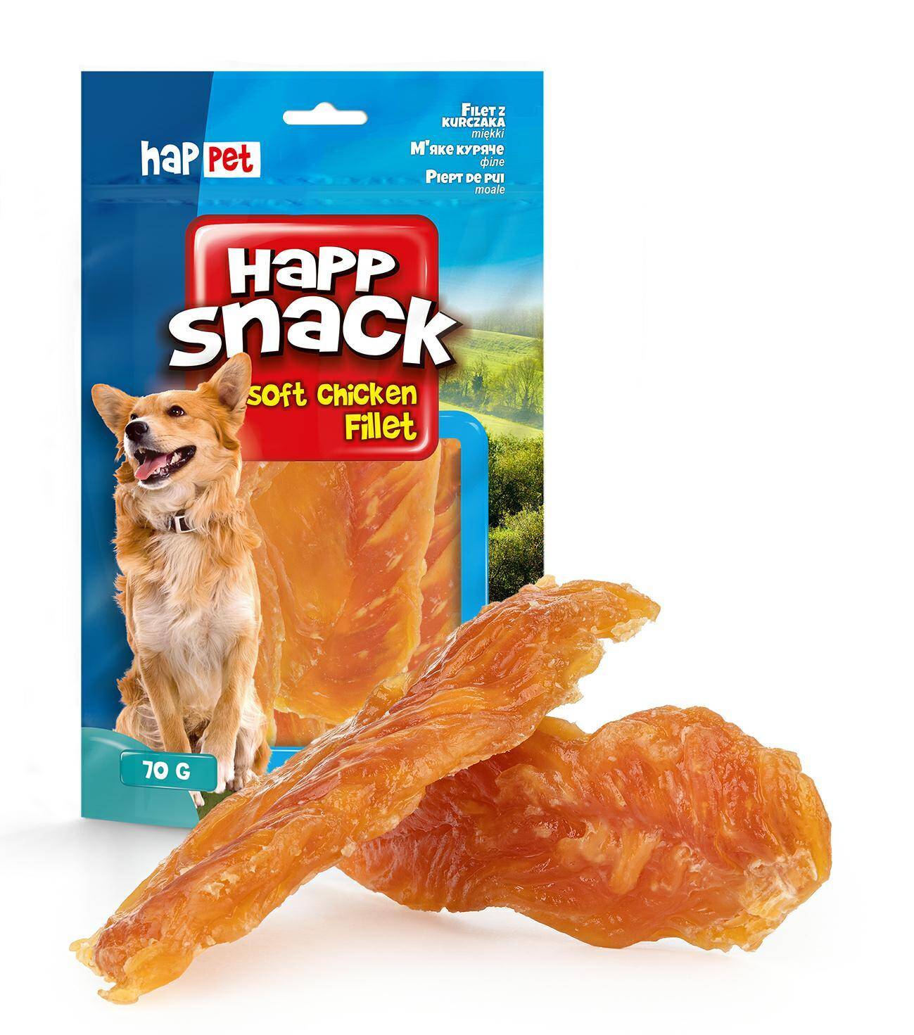 Soft chicken jerky - Happet GP30 - 70g