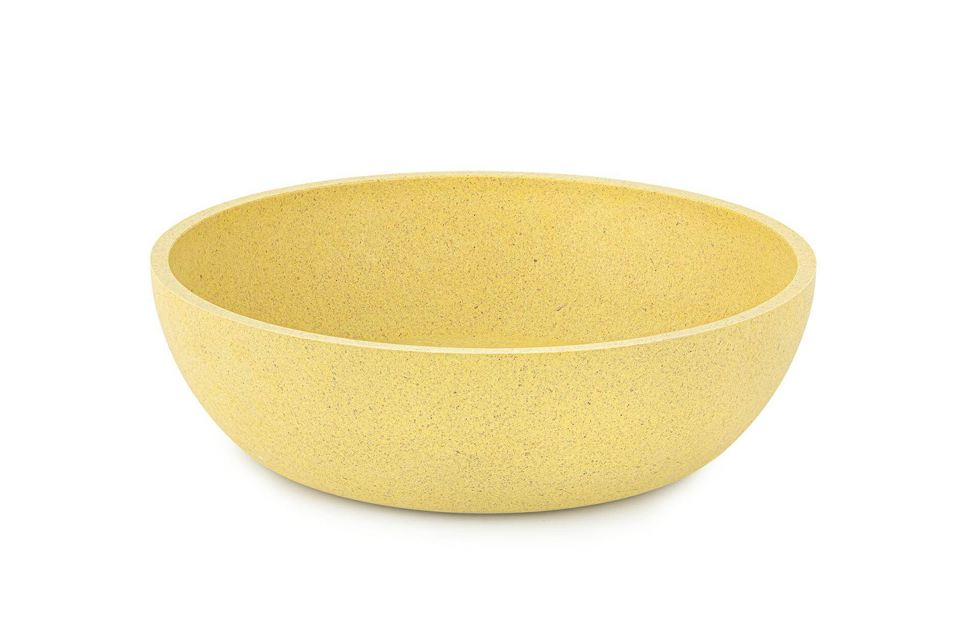Bamboo bowl yellow 14cm