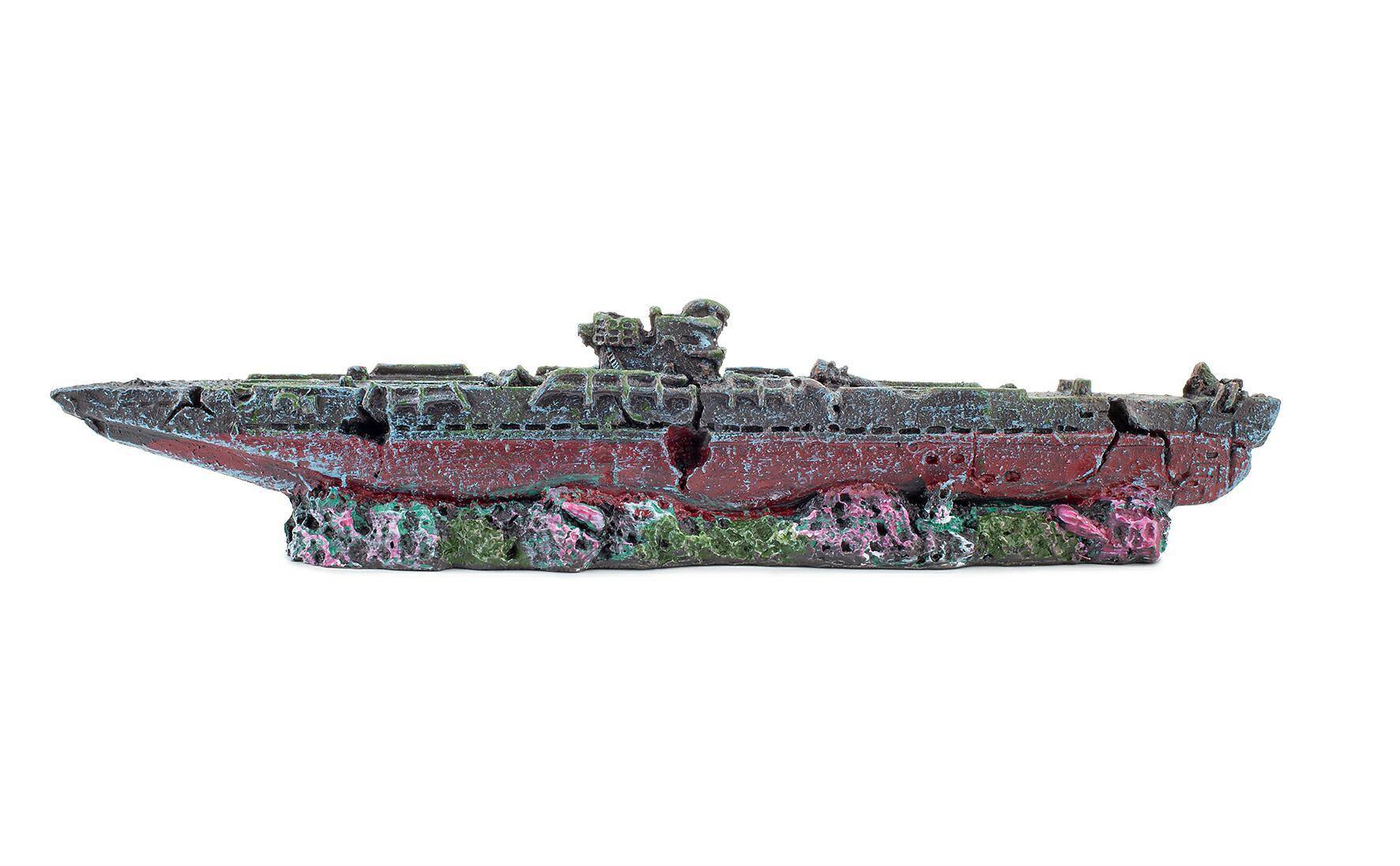 Resin ornament - Happet R096 shipwreck 19,5 cm
