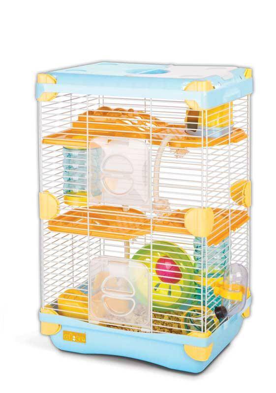 Rodent Cage GREMI Adventure Land / S Double Blue - Hamster