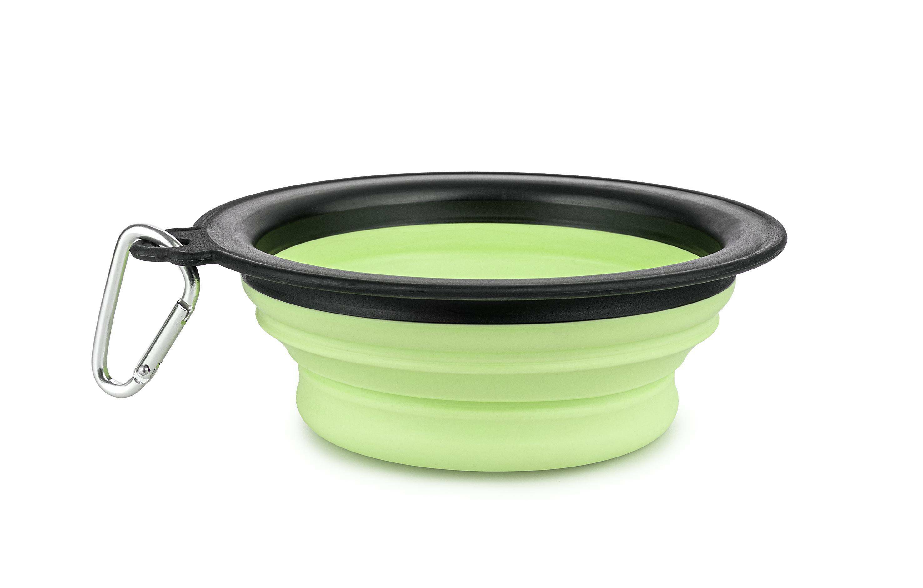 Collapsible travel bowl green M197 (Z-M197HT)