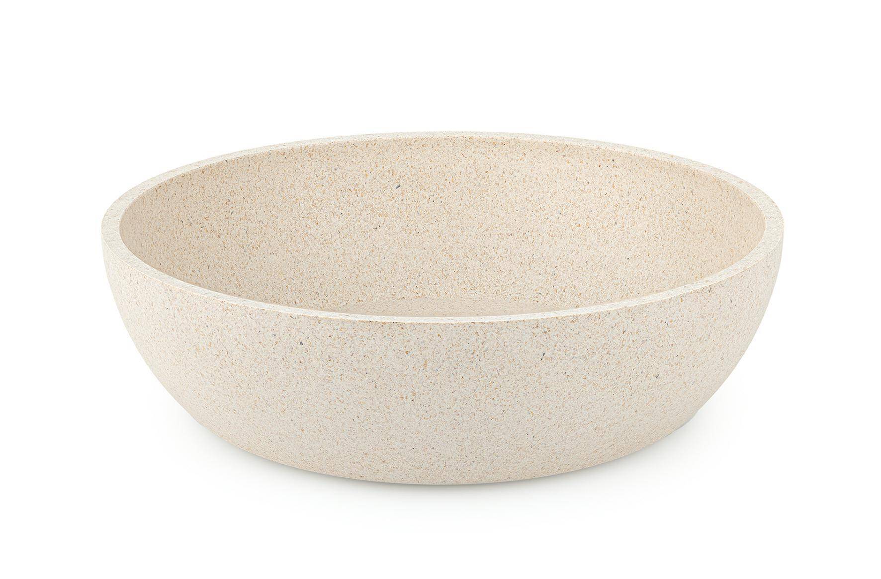 Bamboo bowl cream 17cm (Photo 1)