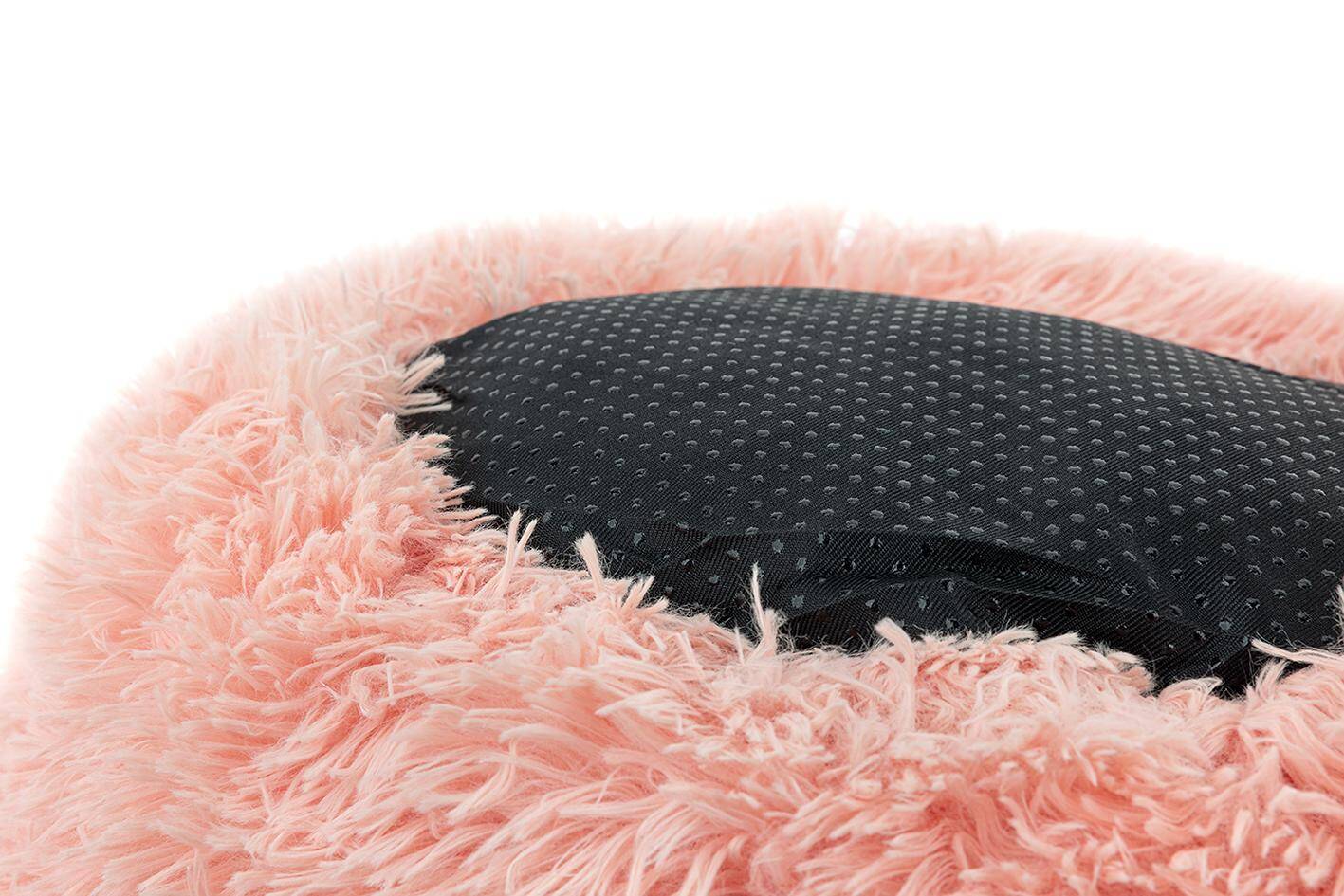 Plush pet bed pink S 50cm  (Photo 4)