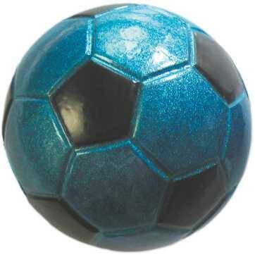 Piłka football Happet 72mm niebieska broka (Zdjęcie 1)