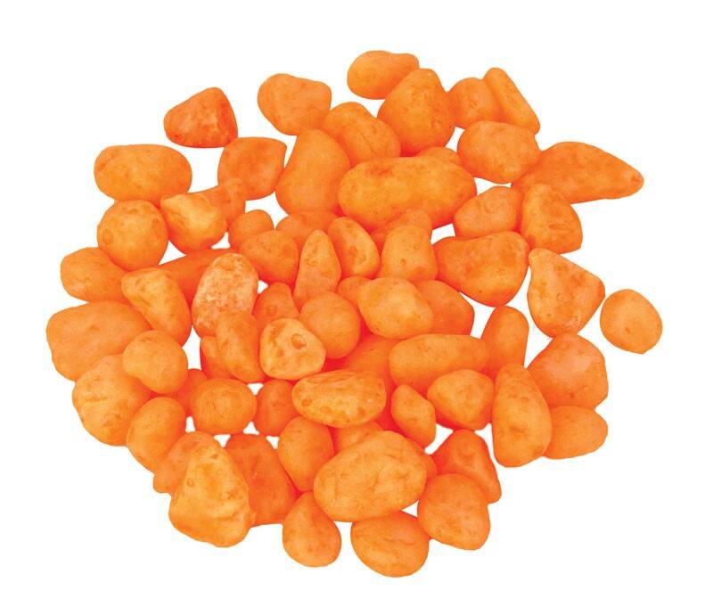 Żwirek do akwarium Happet fluor pomarańczowy 0.7cm, 0.5kg (Zdjęcie 1)