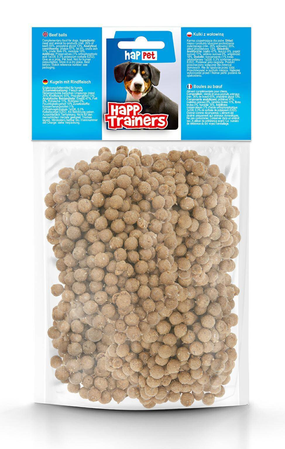 TRAINERS Beef meatballs - dog treats 200g (Photo 4)