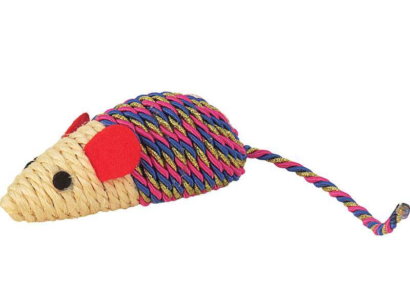 Zabawka myszka sznurek Happet K082 10cm (Zdjęcie 1)