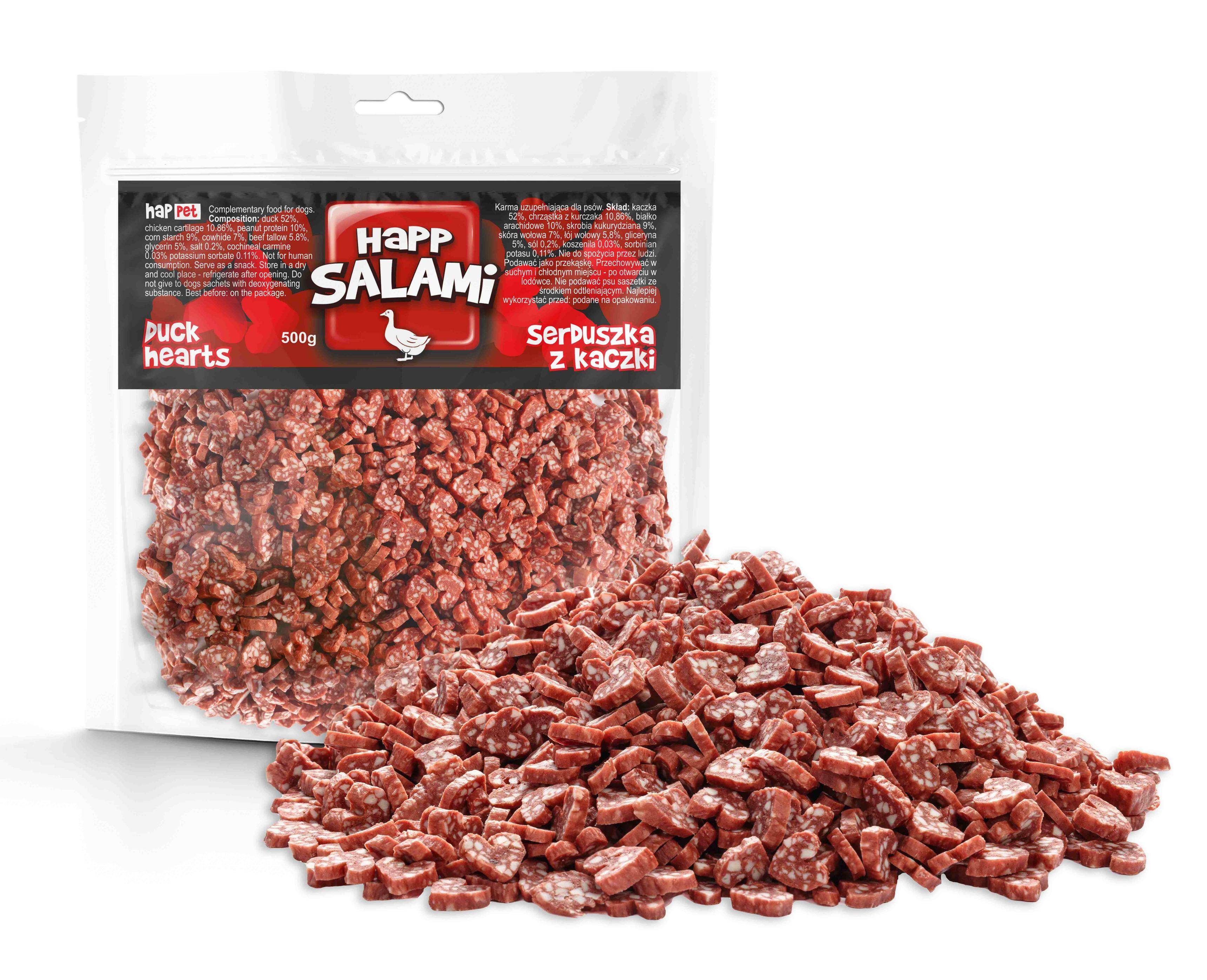 Duck Salami Hearts 500 g
