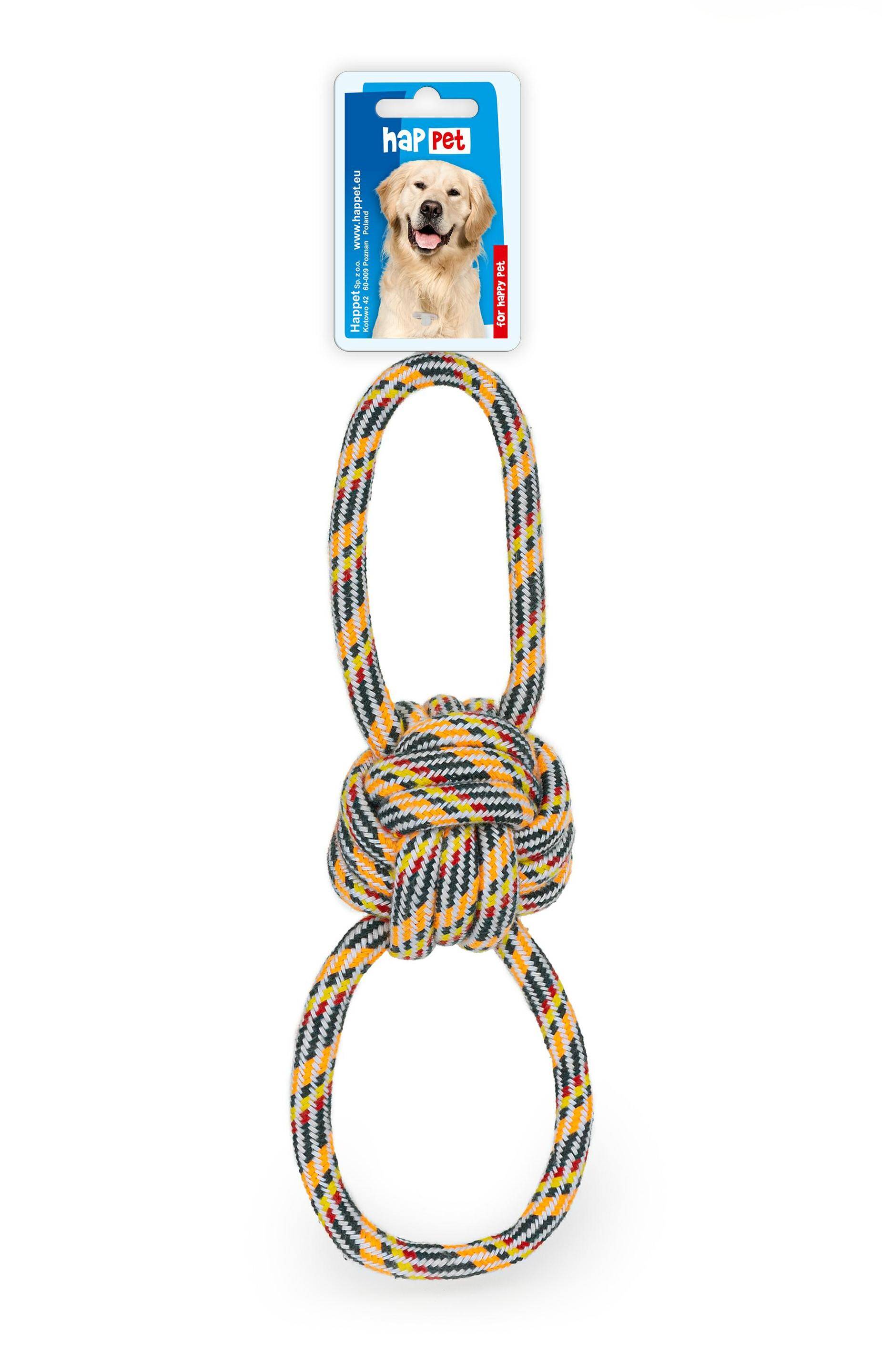 Z878 Rope ball with double loop 27 cm
