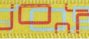 Leash & Collar SET - Happet SZ44 - Yellow / 2,5cm