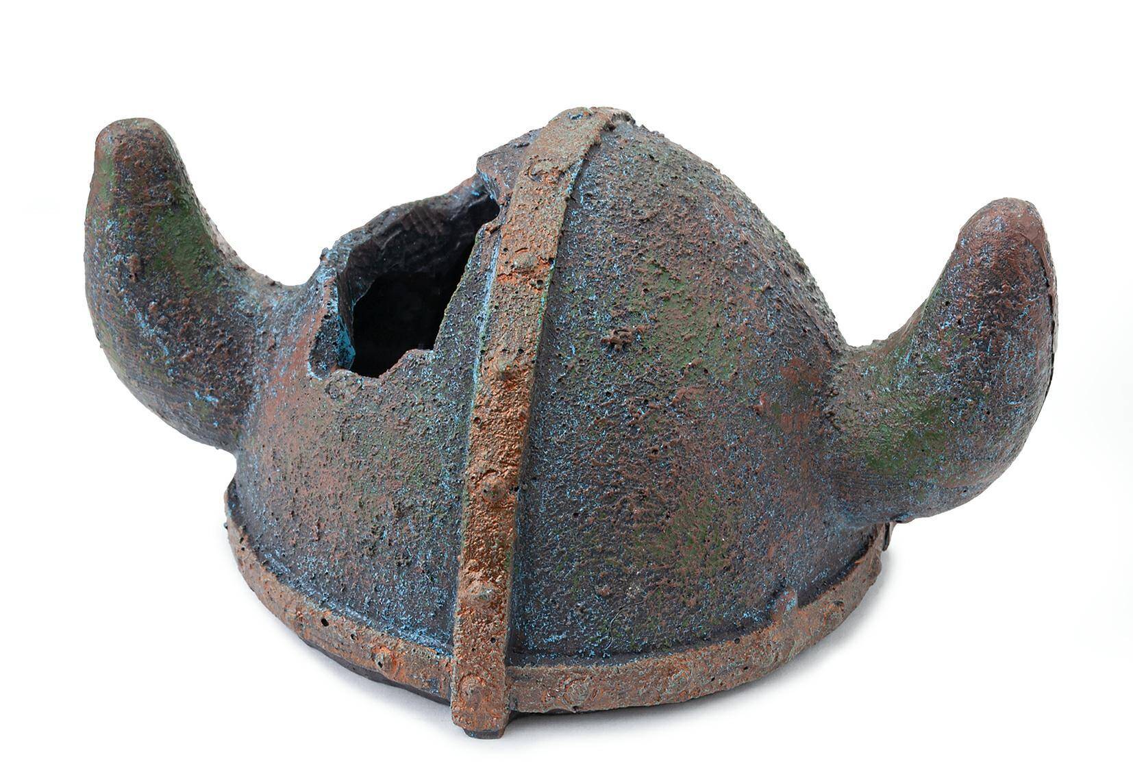 Aquarium antique helmet decoration Happet R074 11 cm