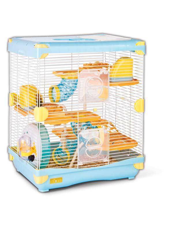 Rodent Cage GREMI Adventure Land / L Double Blue - Hamster