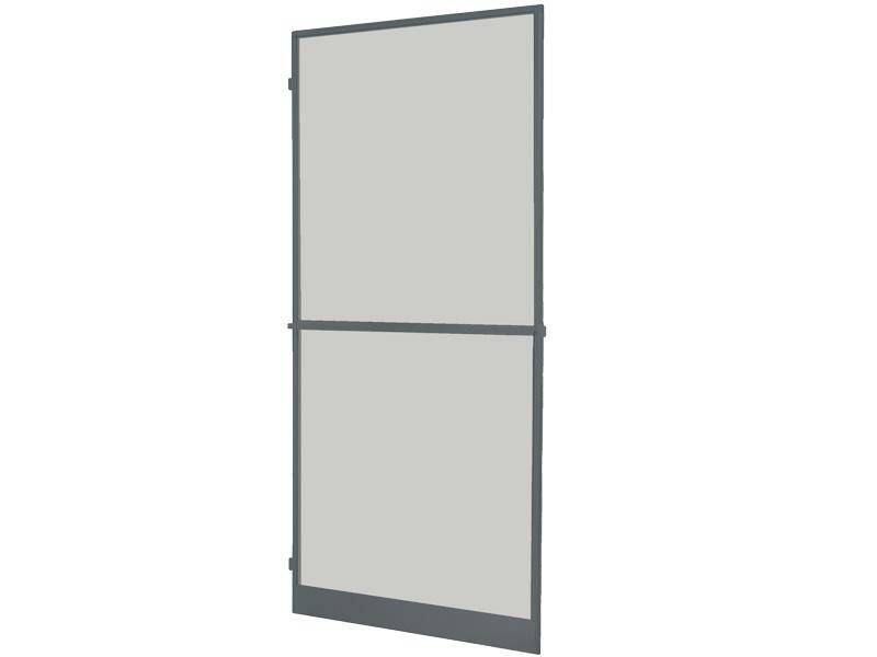 Moskitiera na drzwi aluminiowa antracyt 98x220 cm z samozamykaczem