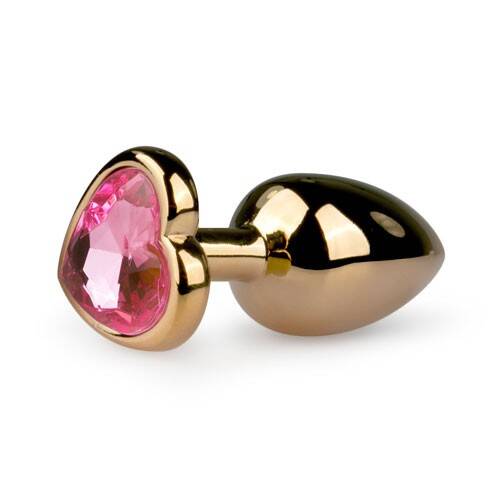 EASY TOYS METAL BUTT PLUG PINK/GOLD S