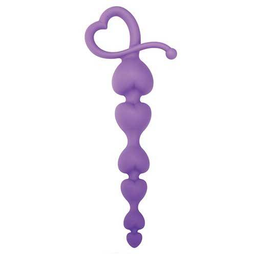 SILICONE HEARTY ANAL WAND PURPLE