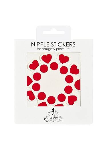 Ouch! Nipple Stickers Red Serca