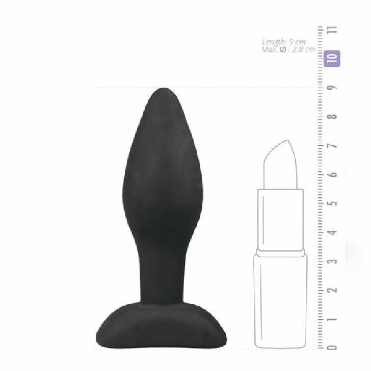 Easy Toys - Black Silicone Buttplug S