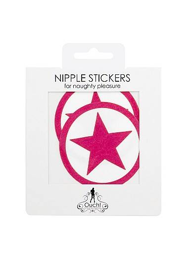 Ouch! Nipple Stickers Pink Gw/Kolo