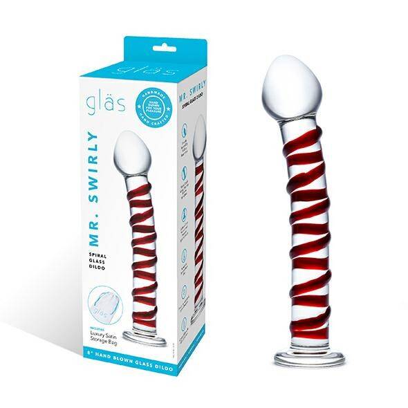 Glas - Mr. Swirly Spiral Glass Dildo 7.5 (Zdjęcie 1)