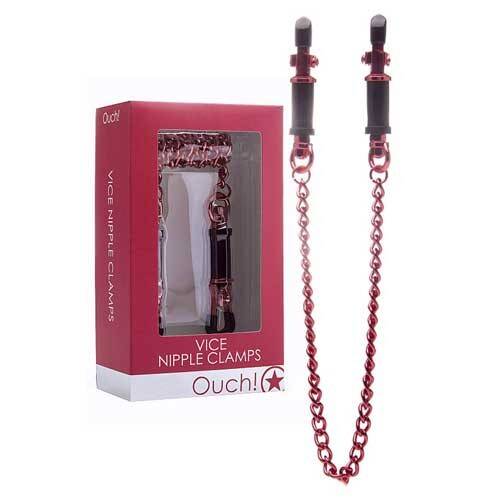 OUCH! VICE NIPPLE CLAMPS RED