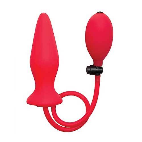 OUCH! INFLATABLE SILICONE PLUG RED