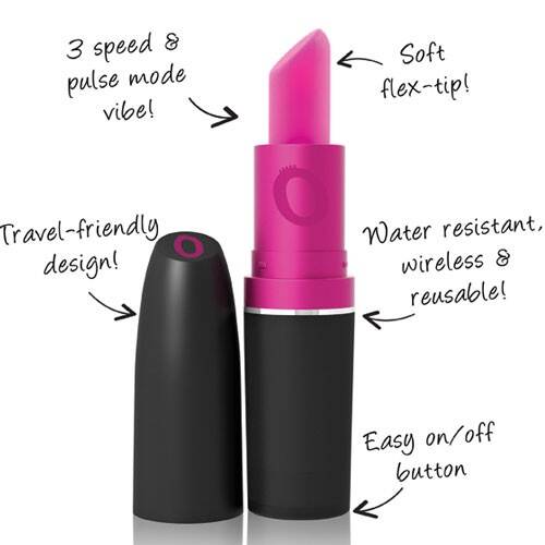 THE SCREAMING O VIBRATING LIPSTICK PINK