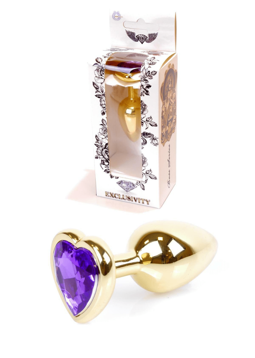 Plug-Jawellery Gold with Purple Diamond