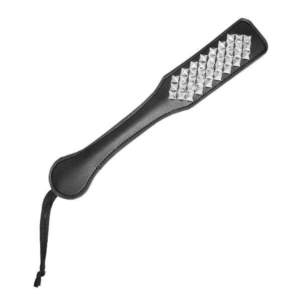 S&M STUDDED PADDLE BLACK