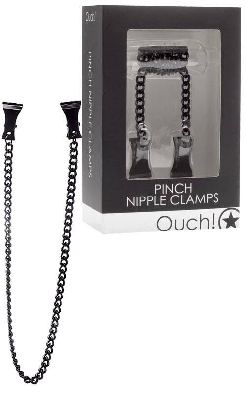 OUCH! PINCH NIPPLE CLAMPS BLACK