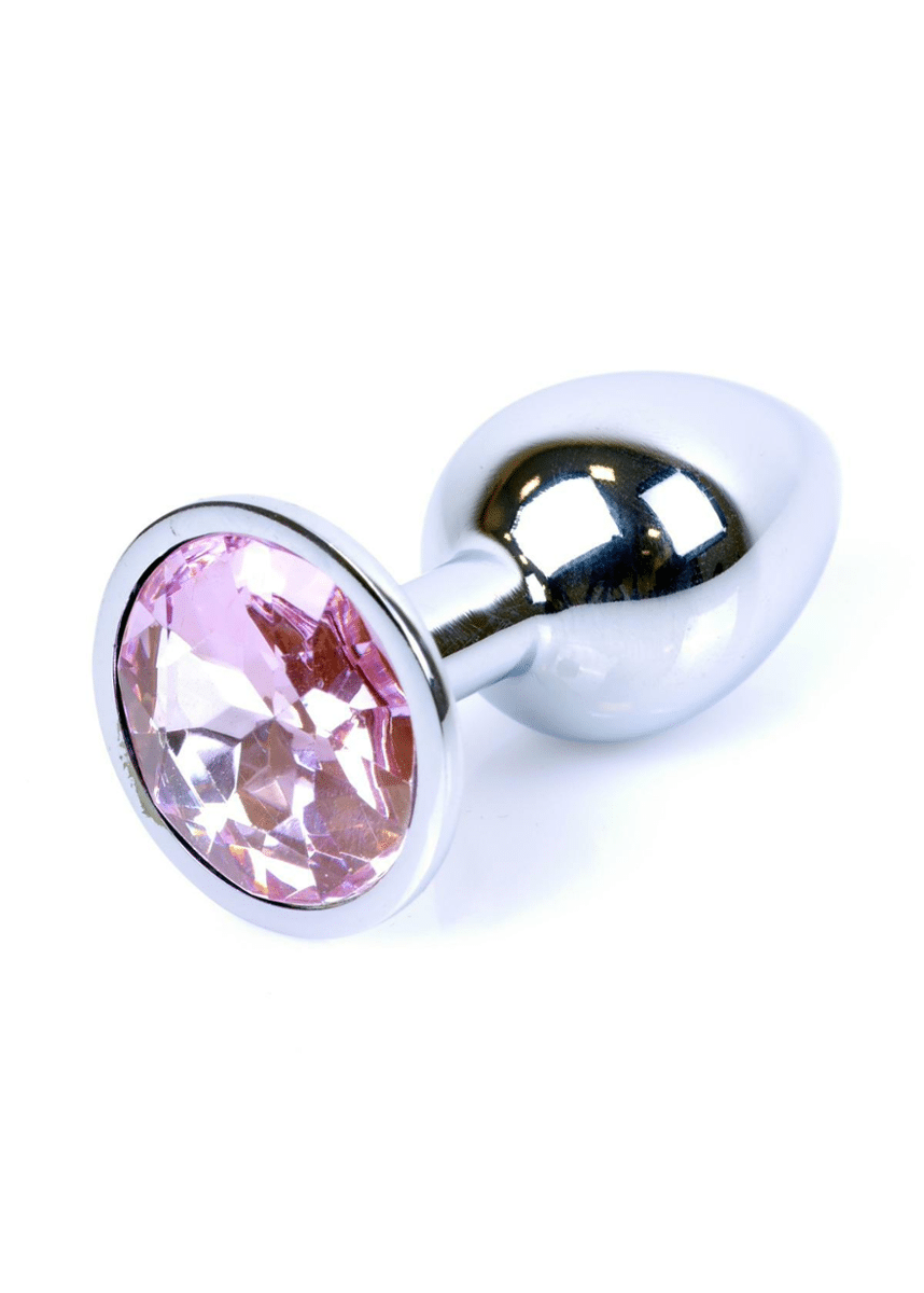 Silver Plug  With Rose Diamond S 7cm
