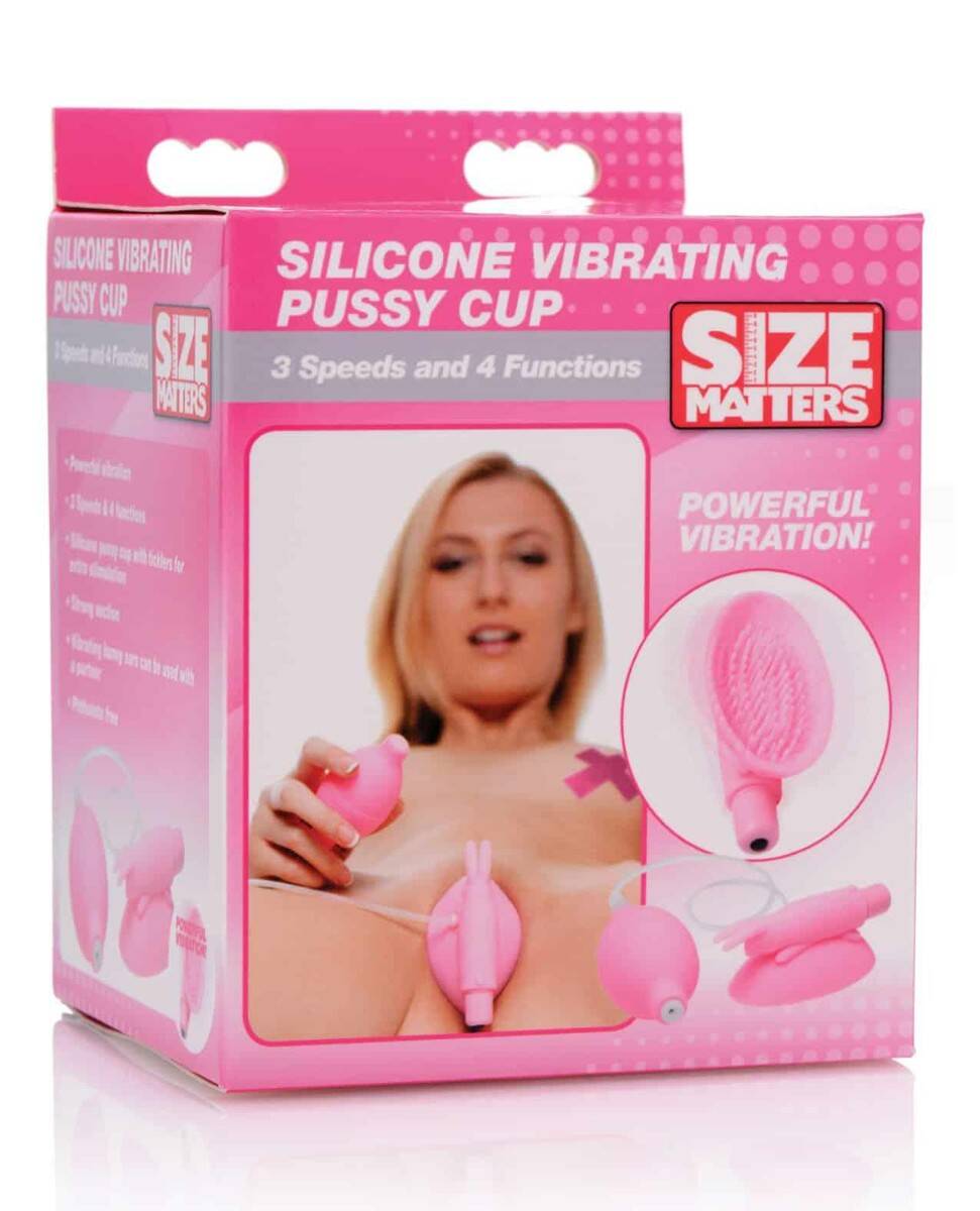 Silicone Vibrating Pussy Cup Pink