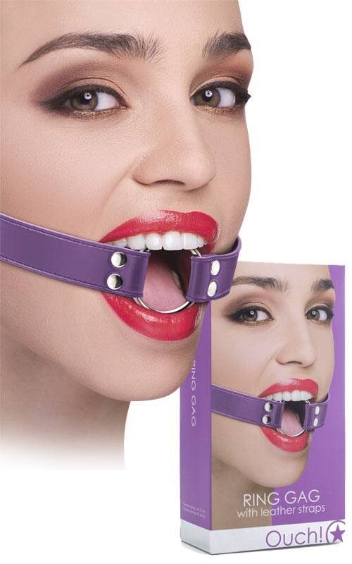 OUCH! RING GAG PURPLE
