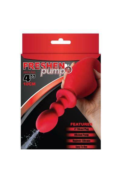 Freshen Pump 4 P Silicone Douche Red