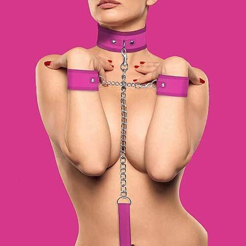OUCH! VELCRO COLLAR PINK