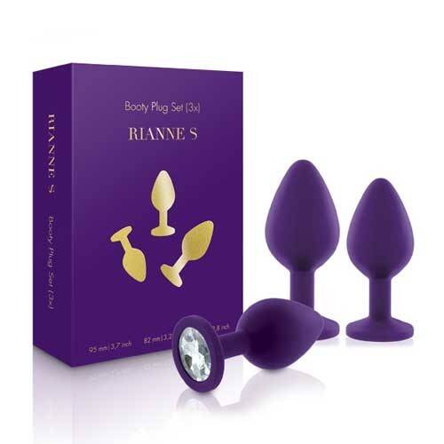 RIANNES BOOTY PLUG SET  3 Purple