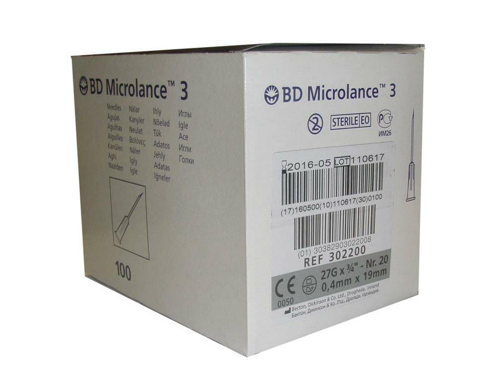 Igły BD Microlance 0,4mm x 19mm 100szt. (Zdjęcie 1)