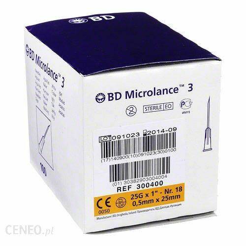 Igły BD Microlance 0,5mm x 25mm 100 szt. (Zdjęcie 1)