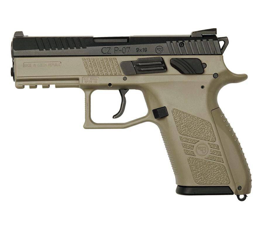 Pistolet CZ P-07 T FDE  k. 9mm Luger manual + decocking
