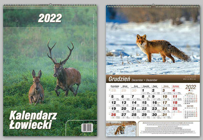 Kalendarz łowiecki ścienny 2022 (Zdjęcie 1)