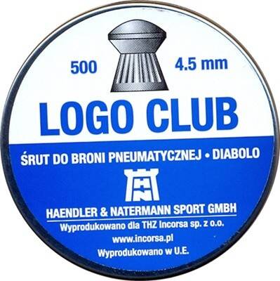 Śrut pneum. 4,5mm H&N Logo Club