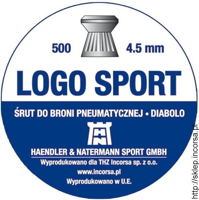 Śrut pneum. 4,5mm H&N Logo Sport